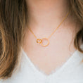 Load image into Gallery viewer, 2 Linked Circles Necklace