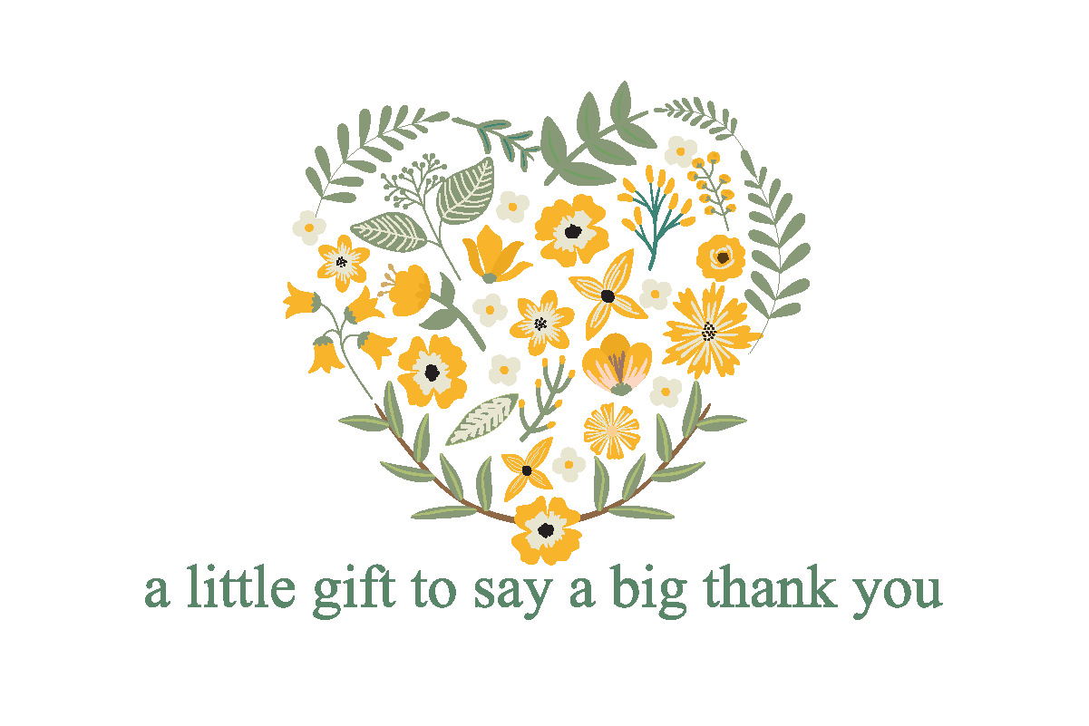 a little gift to say a big thank you