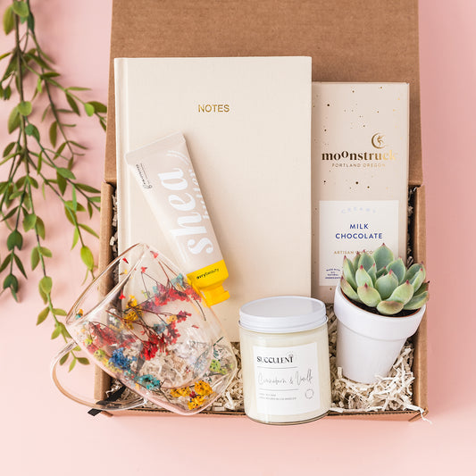 a box with a variety of items inside of it