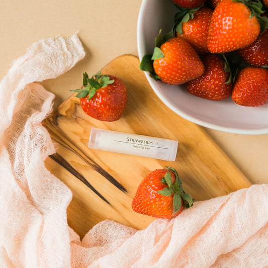 Natural Strawberry Lip Balm