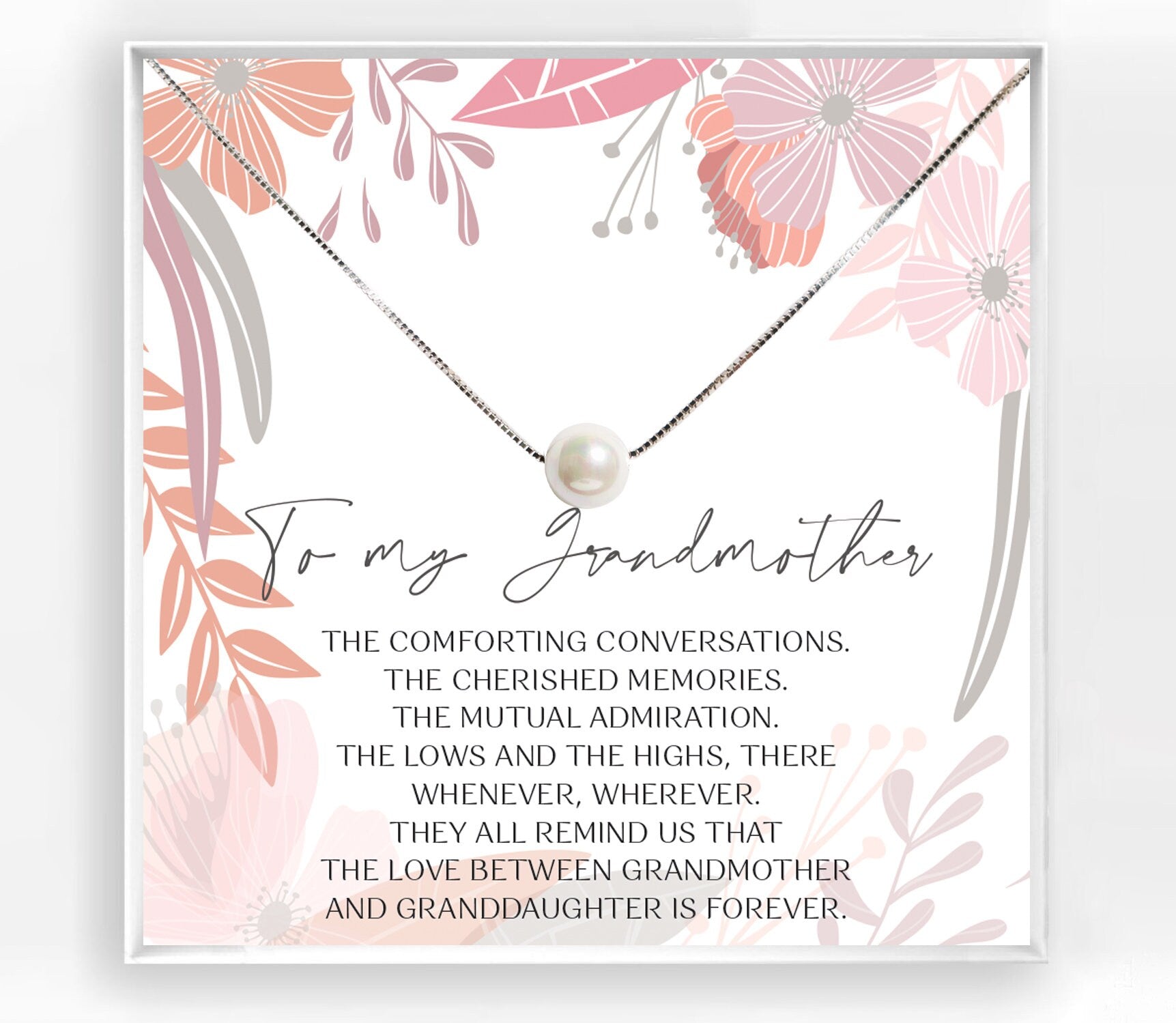 Grandmother Gift Necklace