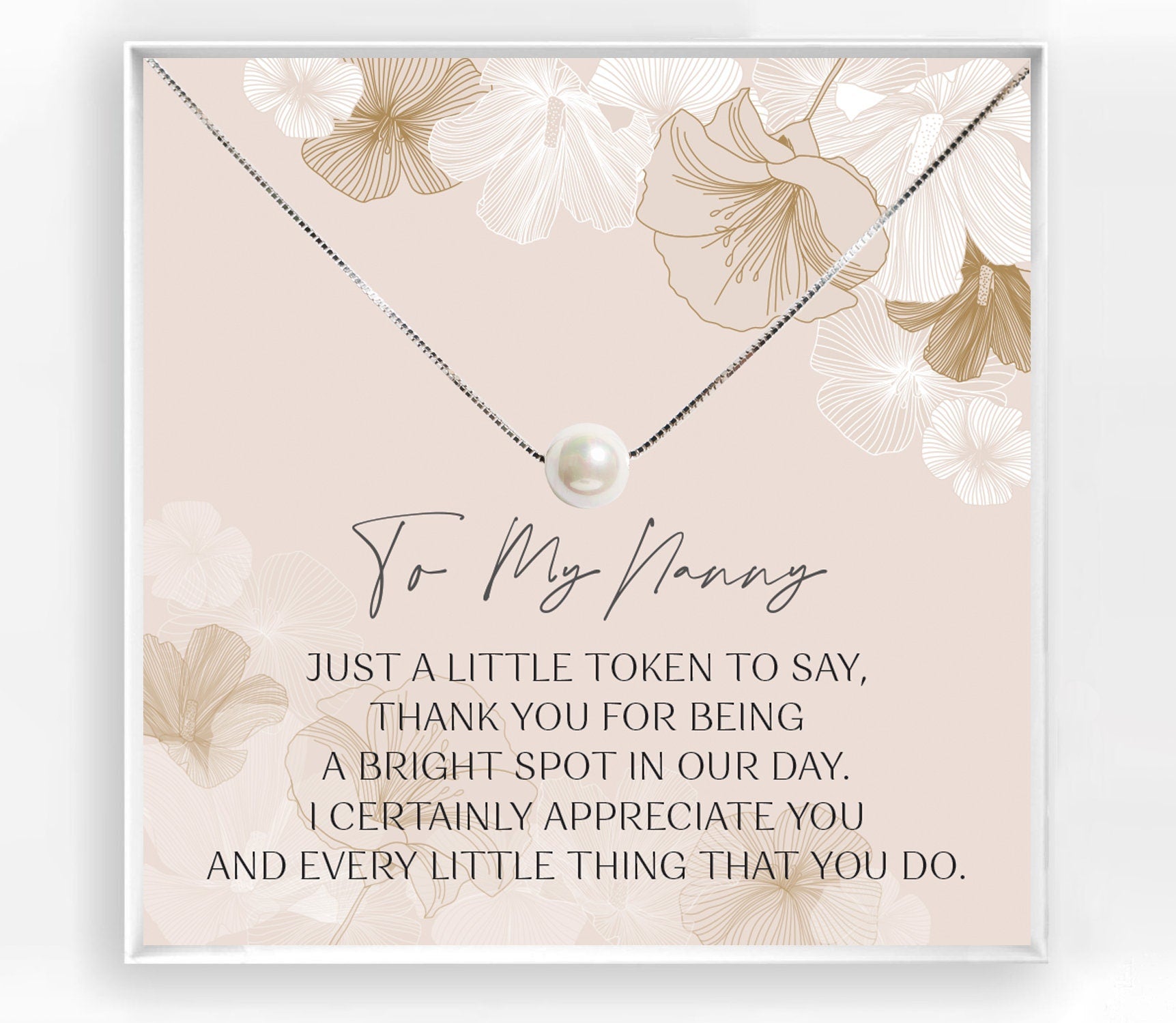 Nanny Appreciation Necklace