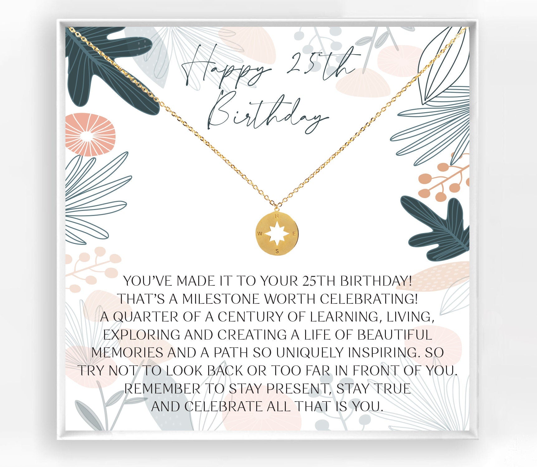 25th Birthday Necklace