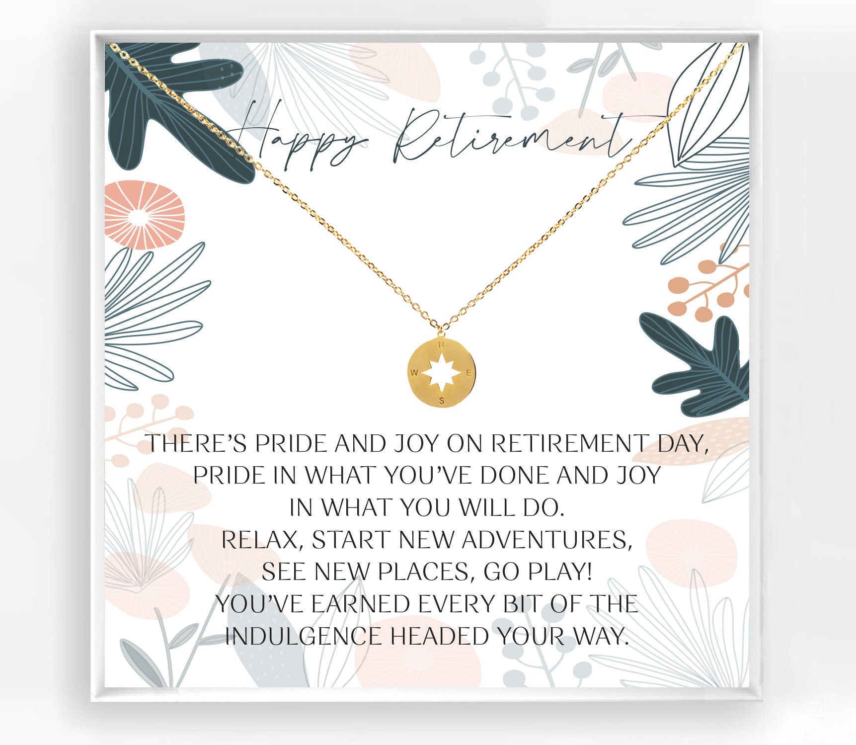 Coworker Retirement Necklace