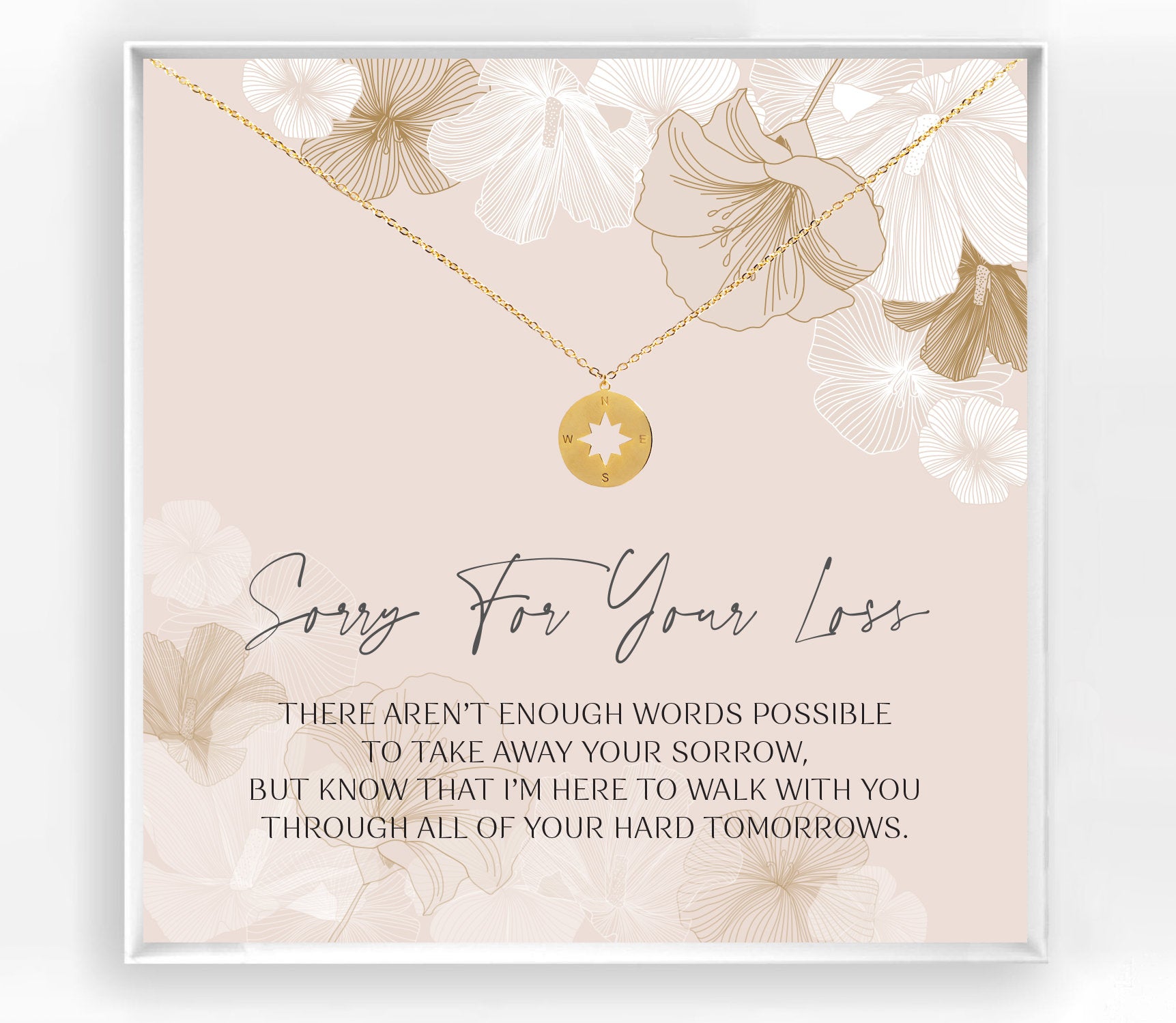 "Sorry For Your Loss" Memorial Necklace
