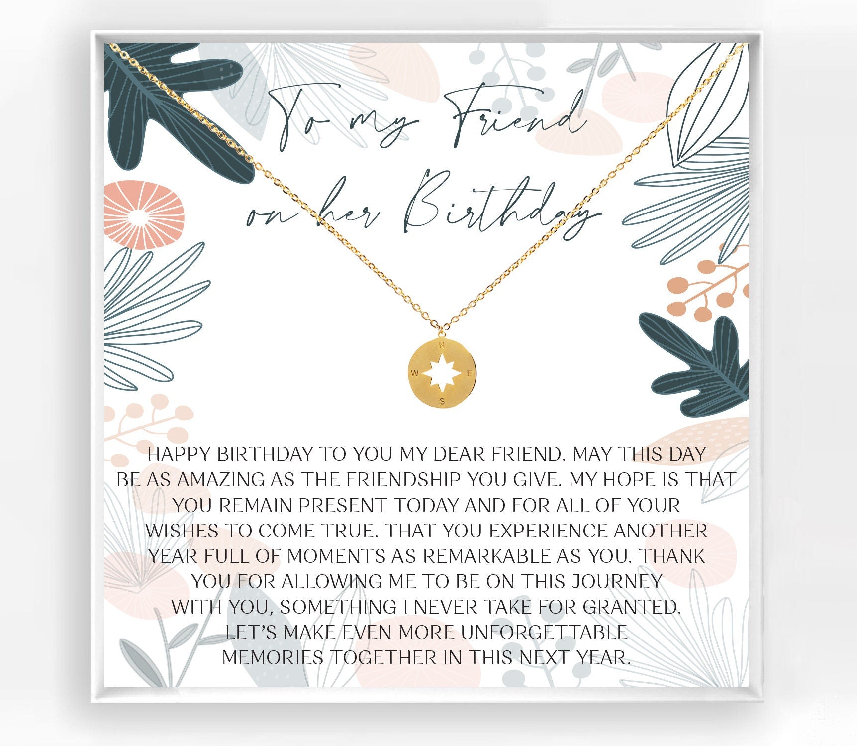 Friend Birthday Necklace