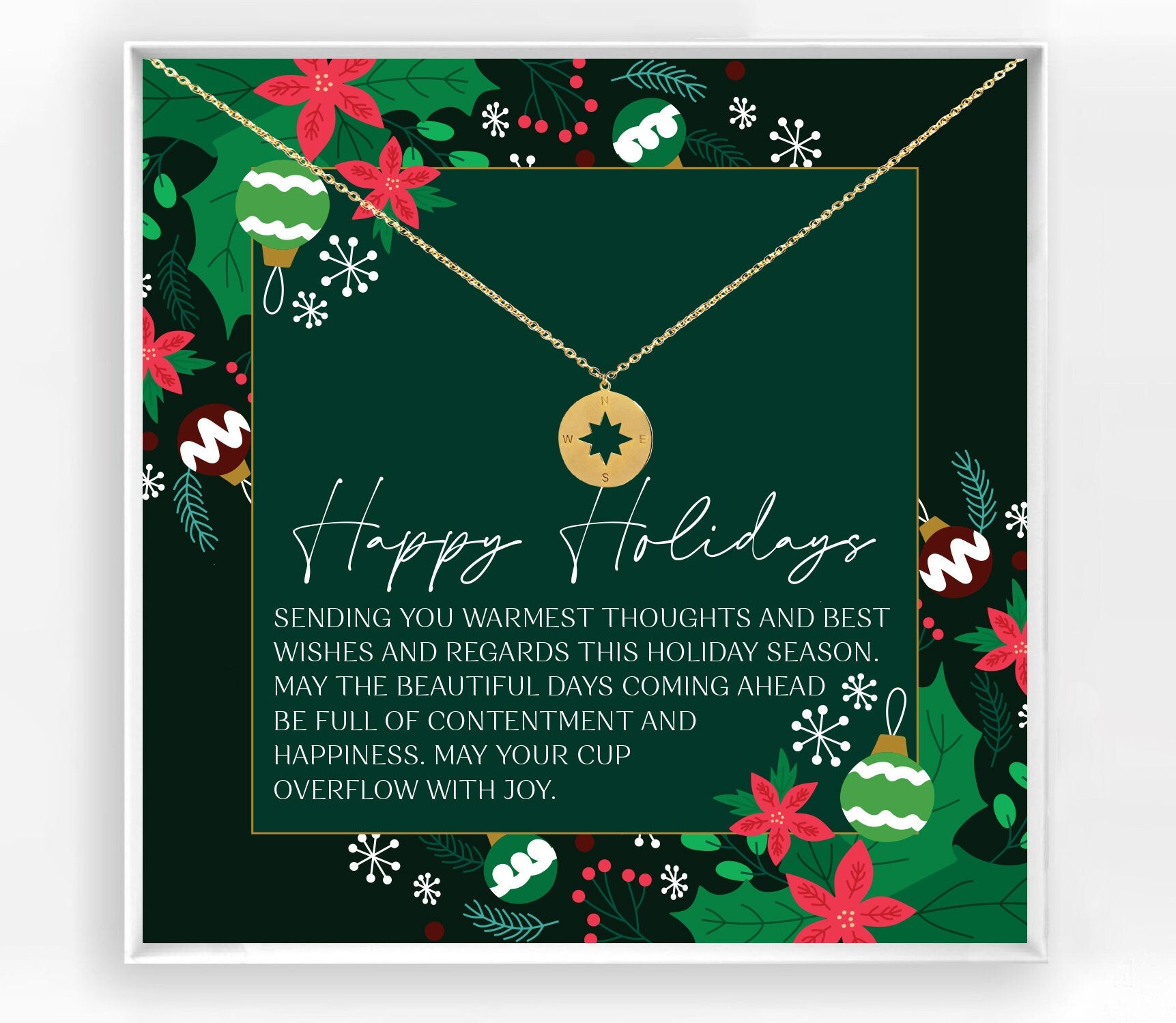 Happy Holidays Necklace