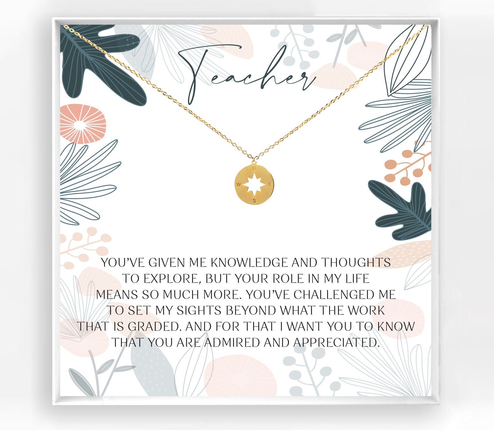 Teacher Appreciation Necklace