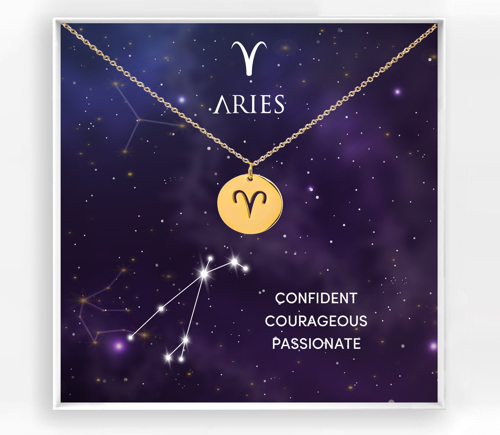 Aries Zodiac Necklace