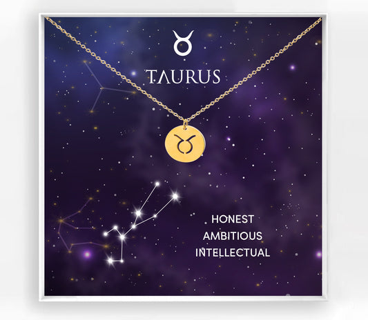 Taurus Zodiac Necklace