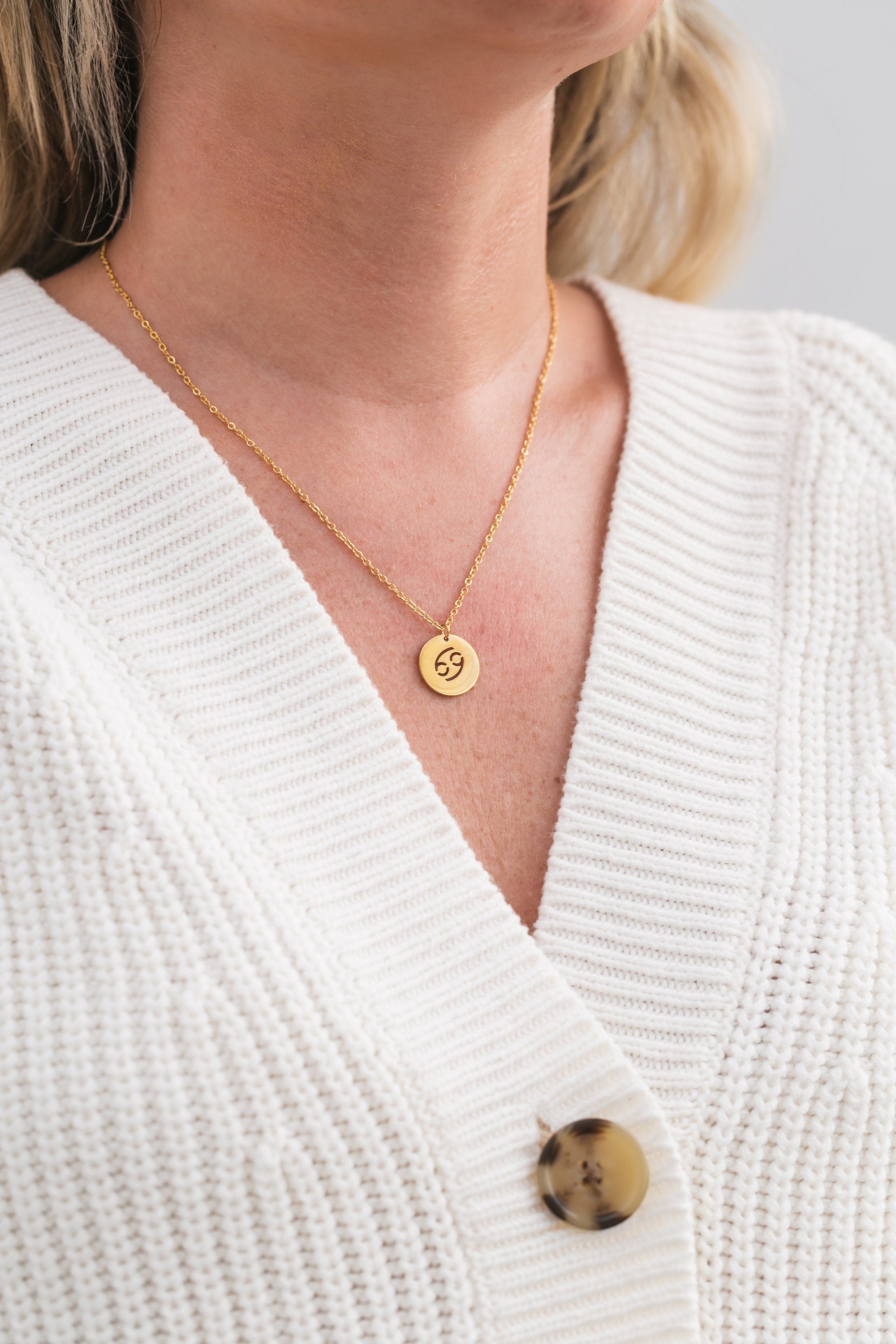 Cancer Zodiac Necklace