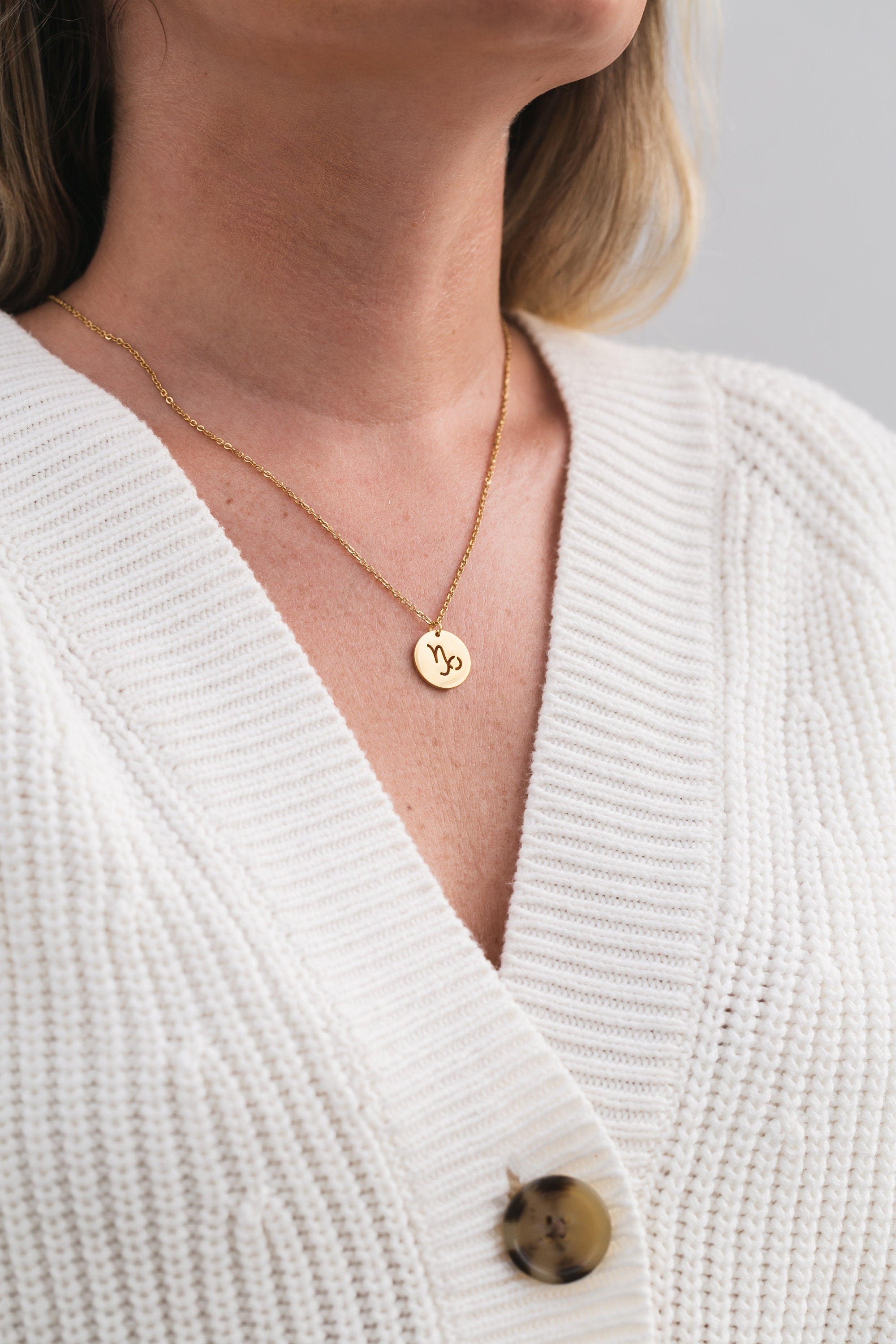 Capricorn Zodiac Necklace