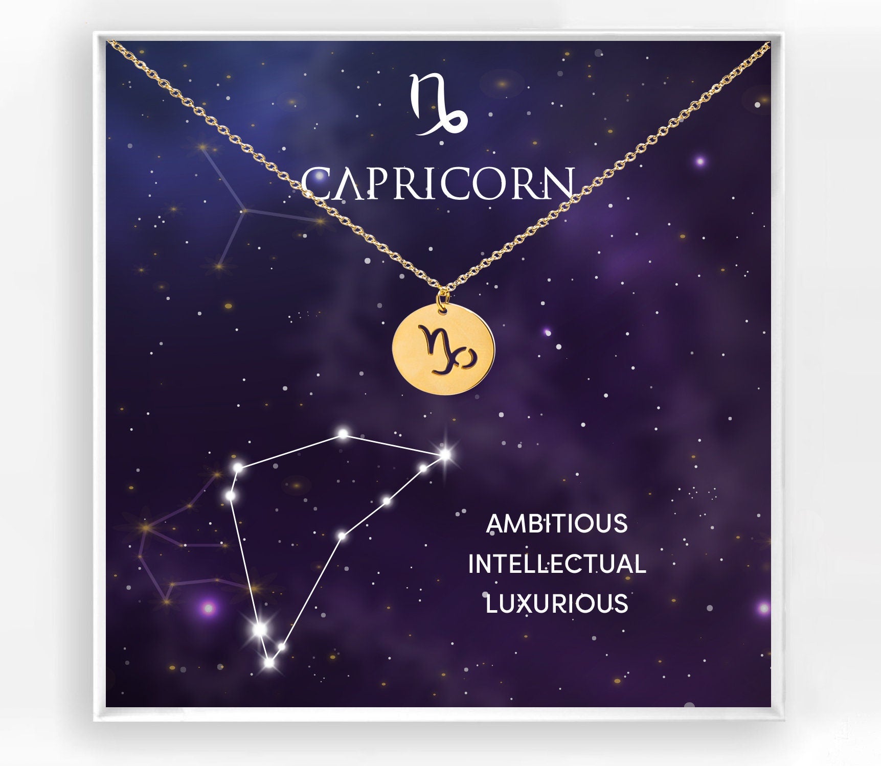 Capricorn Zodiac Necklace