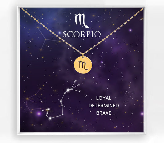 Scorpio Zodiac Necklace