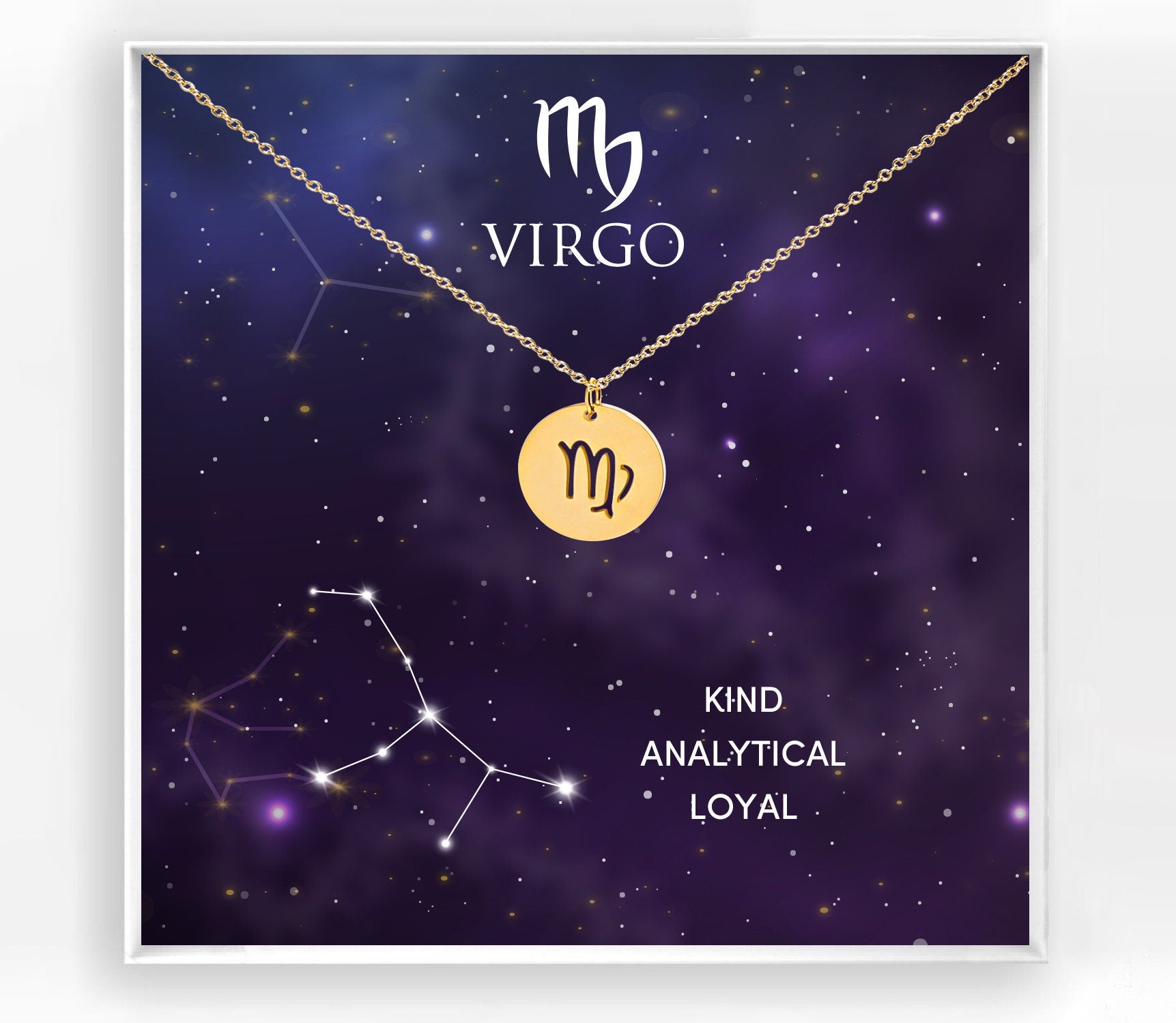 Virgo Zodiac Necklace