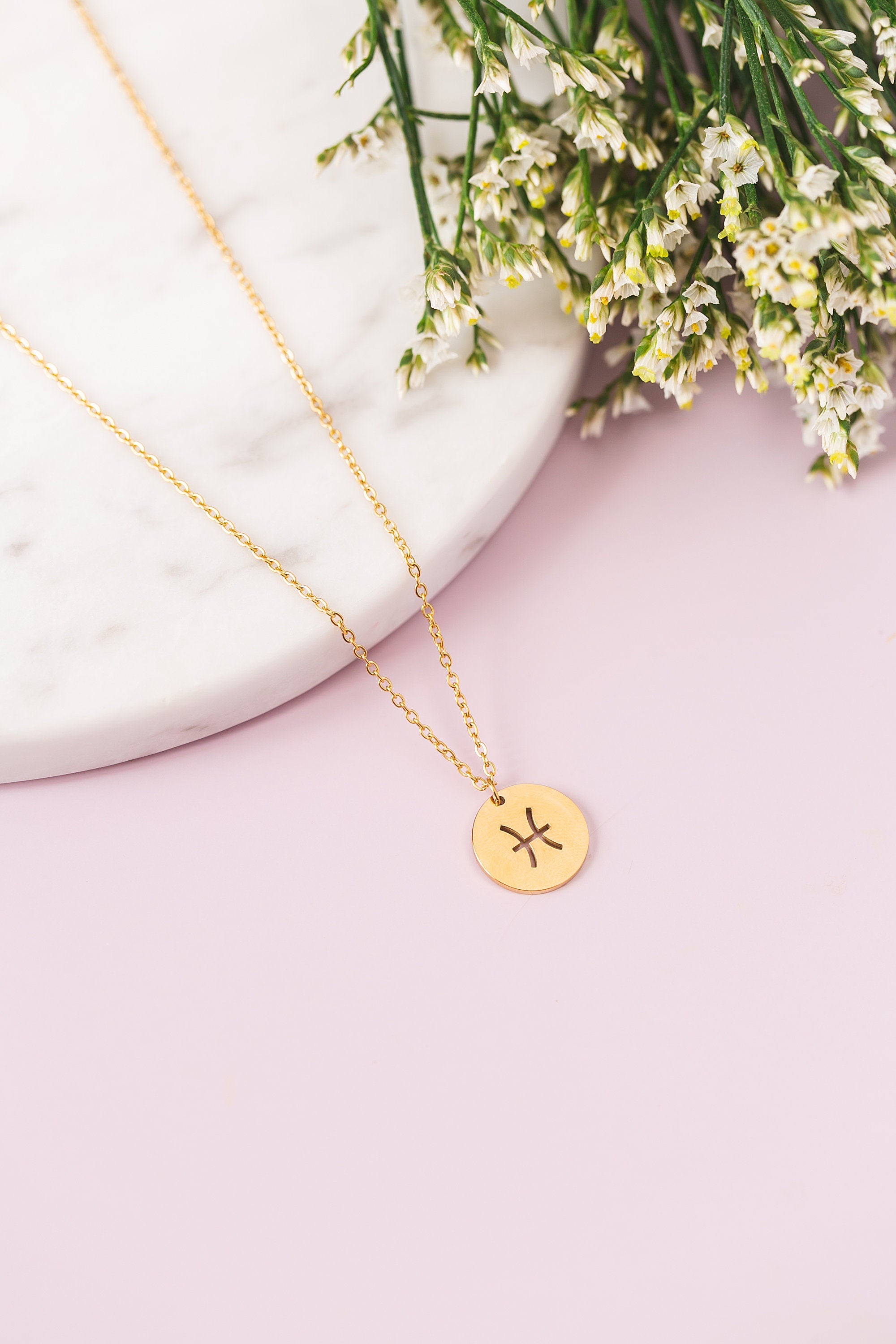 Pisces Zodiac Necklace
