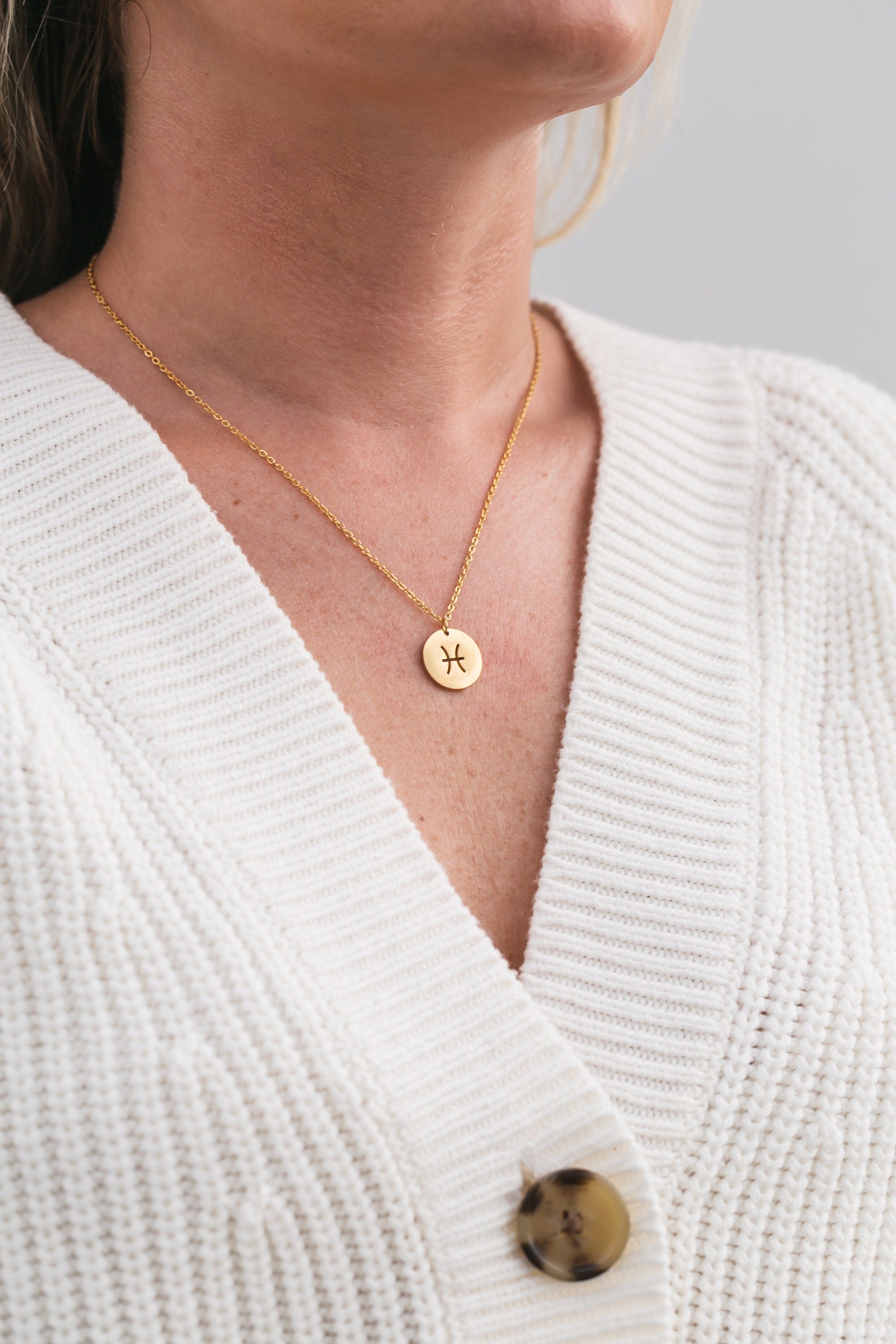 Pisces Zodiac Necklace