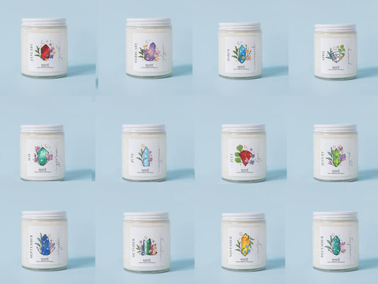 Birth Stone Soy Candle