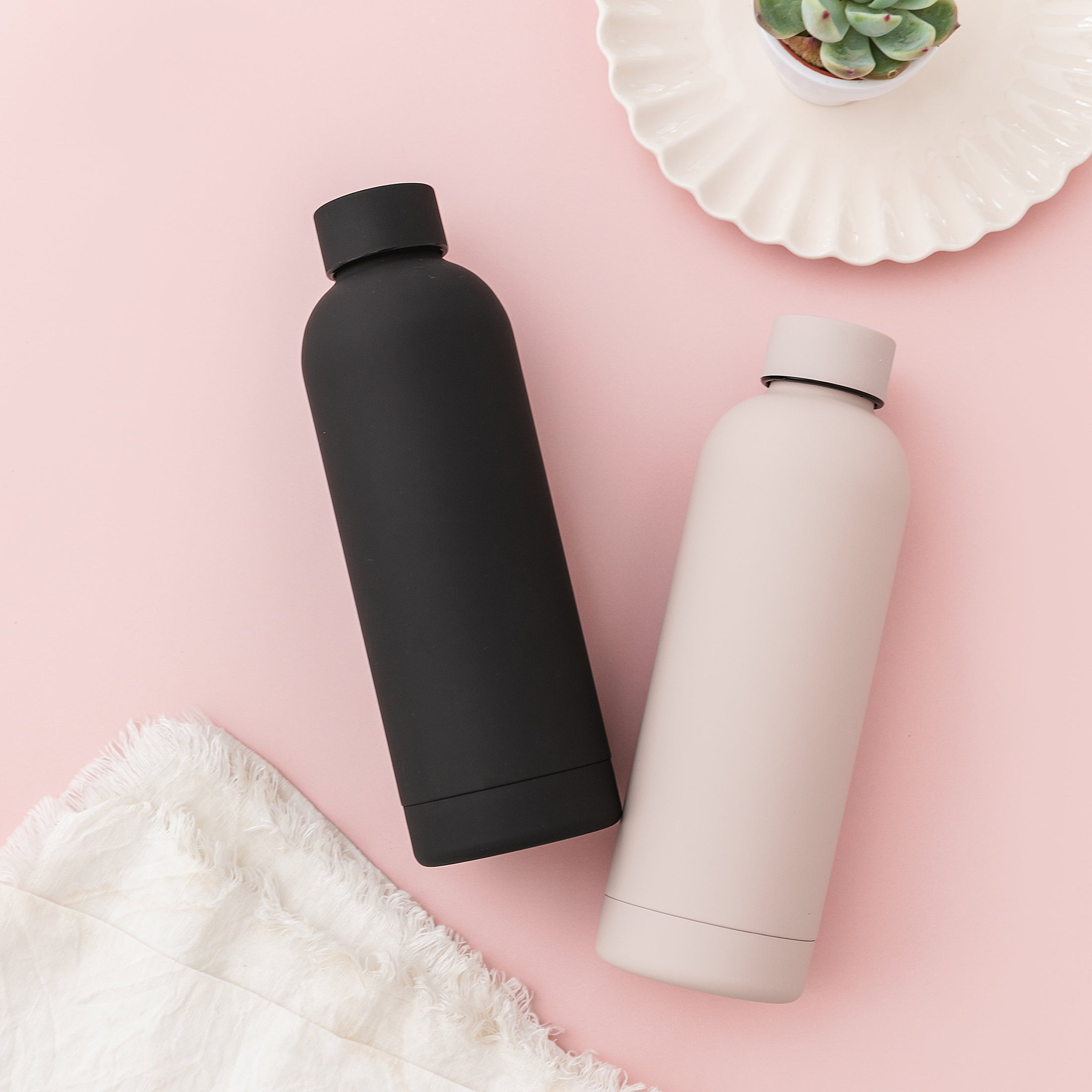 (Cream) Water Bottle